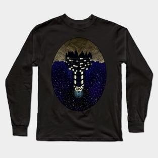 Skyscraper in space Long Sleeve T-Shirt